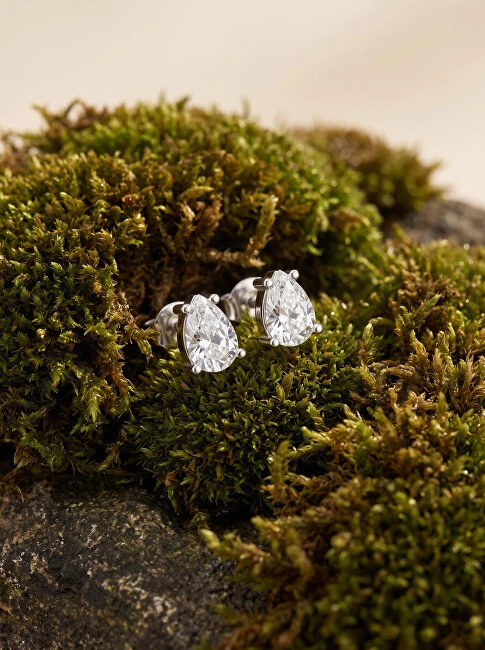 Brilio Silver Brilio Sidabrinis Matching sidabrinis earrings with clear zircons EA860W