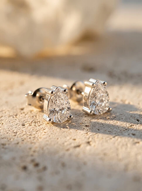Brilio Silver Brilio Sidabrinis Matching sidabrinis earrings with clear zircons EA860W