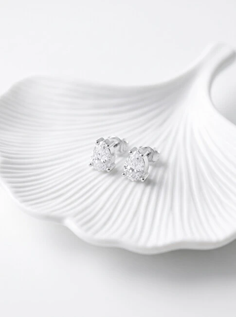 Brilio Silver Brilio Sidabrinis Matching sidabrinis earrings with clear zircons EA860W