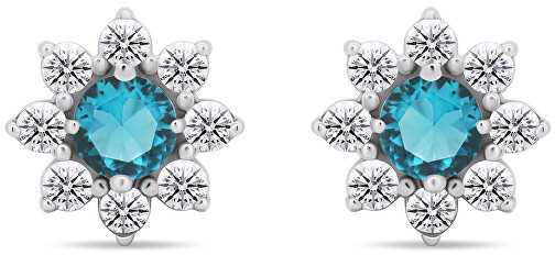 Brilio Silver Brilio Sidabrinis Matching sidabrinis earrings with zircons Flowers EA577WAQ
