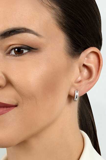 Brilio Silver Matching sidabrinis earrings with zircons EA473W