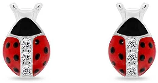 Brilio Silver Brilio Sidabrinis Derantys sidabrino auskarai „Ladybugs EA951W“
