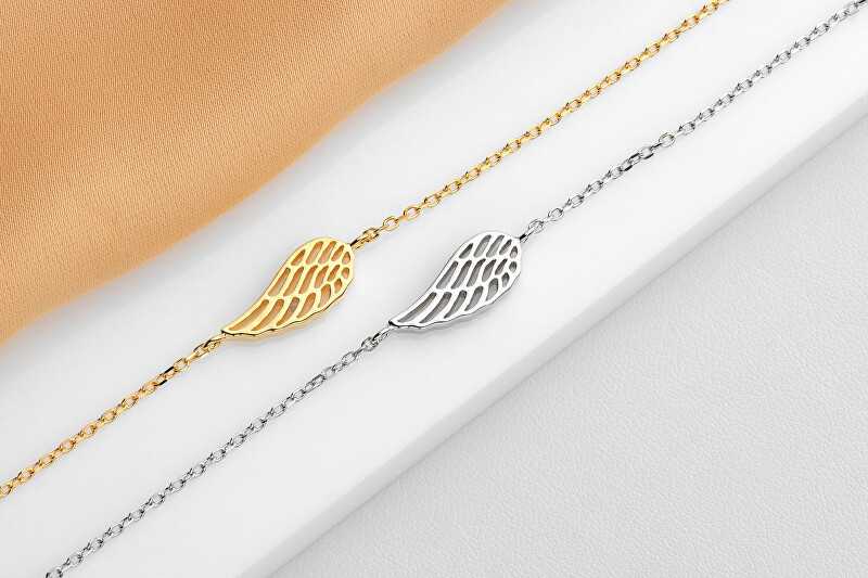Brilio Silver Brilio Sidabrinis Delicate auksinis-plated bracelet with angel wing BRC129Y