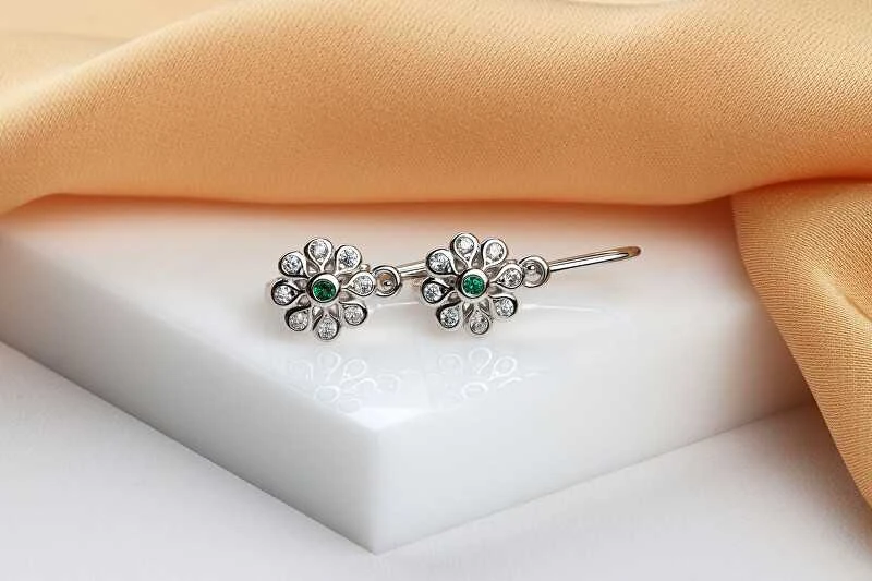 Brilio Silver Brilio Sidabrinis Delicate girl´s sidabrinis earrings Flowers EA190WG