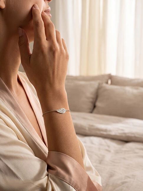 Brilio Silver Brilio Sidabrinis Delicate sidabrinis bracelet with angel wing BRC129W