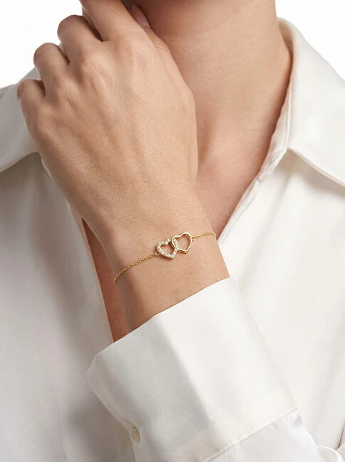 Brilio Silver Brilio Sidabrinis Delicate sidabrinis bracelet Interconnected hearts BRC115Y