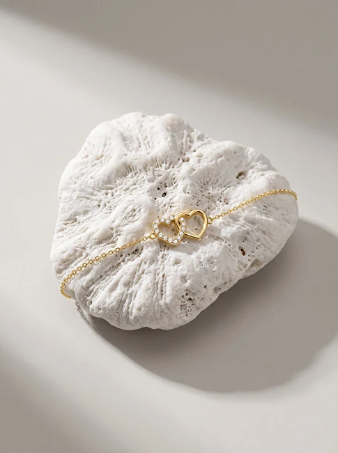 Brilio Silver Brilio Sidabrinis Delicate sidabrinis bracelet Interconnected hearts BRC115Y