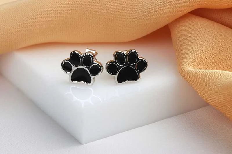 Brilio Silver Derantys sidabriniai auskarai Paws EA1100WBC