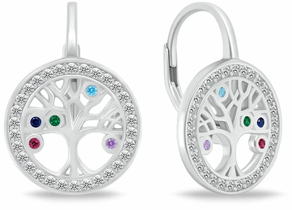Brilio Silver Brilio Sidabrinis Designer sidabrinis earrings medžio of life EA70WRBW
