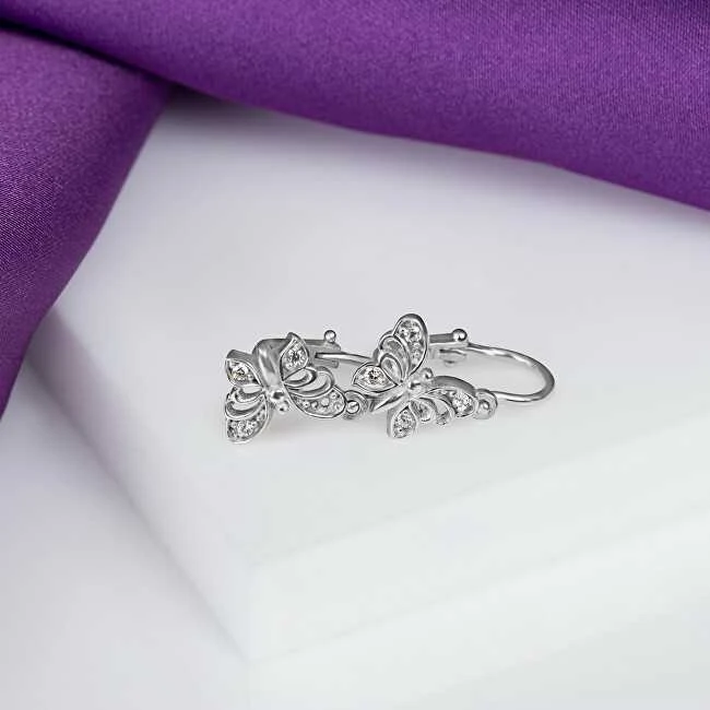 Brilio Silver Brilio Sidabrinis Design sidabrinis auskarai Butterflies EA187W