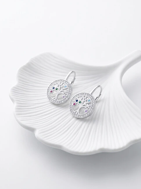 Brilio Silver Brilio Sidabrinis Designer sidabrinis earrings medžio of life EA70WRBW