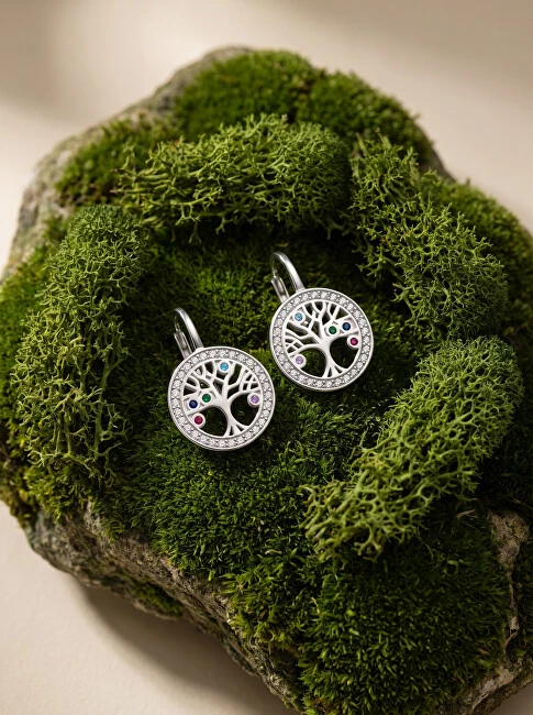 Brilio Silver Brilio Sidabrinis Designer sidabrinis earrings medžio of life EA70WRBW