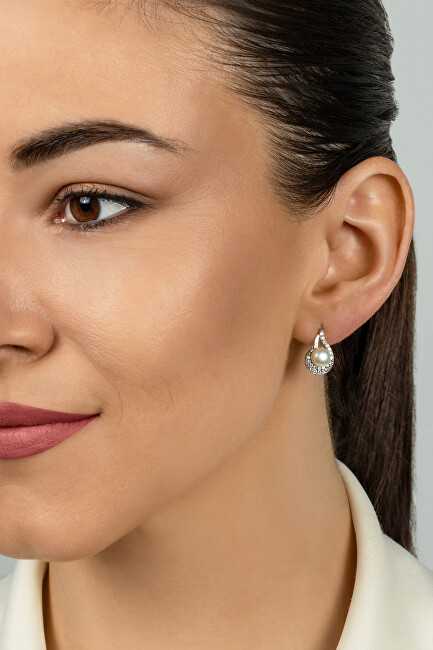 Brilio Silver Brilio Sidabrinis Elegant sidabrinis auskarai su perlais EA751W