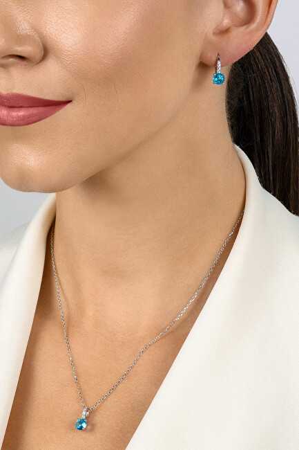Brilio Silver Brilio Sidabrinis Elegant sidabrinis jewelry set with zircons SET274WAQ (pendant, earrings)