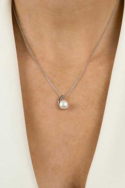 Brilio Silver Brilio Sidabrinis Elegant sidabrinis pendant with real pearl PT109W