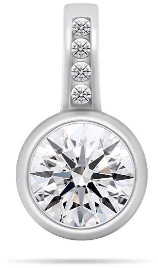 Brilio Silver Brilio Sidabrinis Elegant sidabrinis jewelry set with zircons SET201W (pendant, earrings)