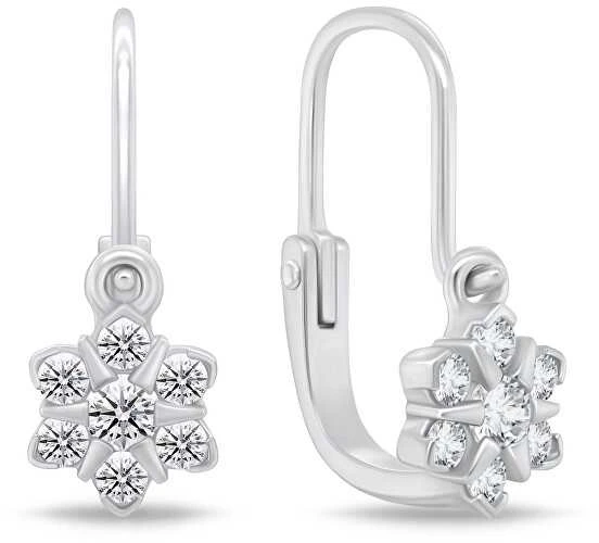 Brilio Silver Brilio Sidabrinis Girls Dazzling Sidabrinis Auskarai Gėlės EA188W