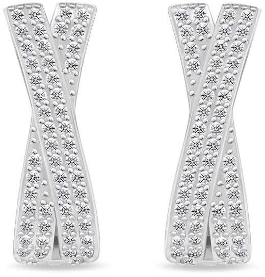 Brilio Silver Brilio Sidabrinis Glittering sidabrinis auskarai PE066