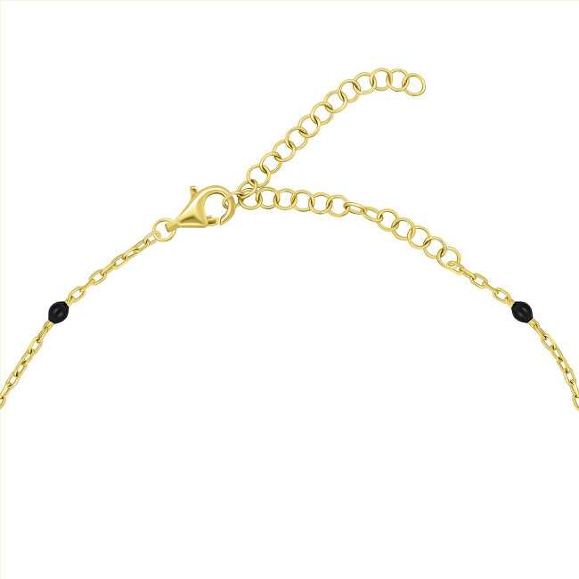 Brilio Silver Brilio Sidabrinis Gold-plated pakabukas su juodais rutuliais NCL112YBC