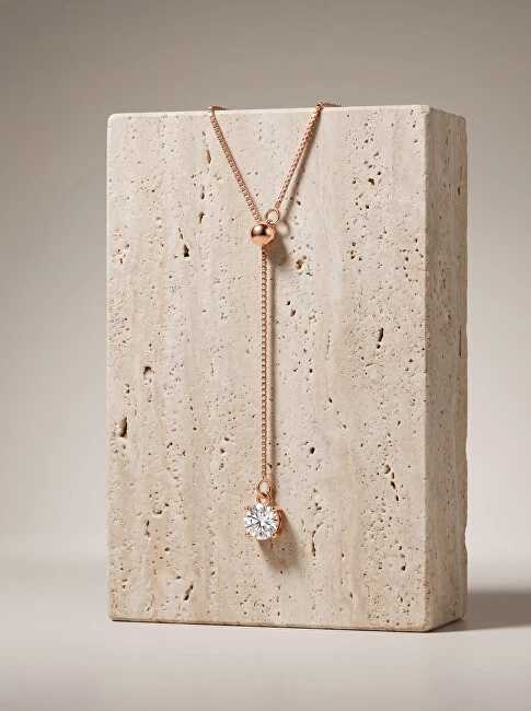 Brilio Silver Gold-plated flexible pakabukas with zircons NCL220R