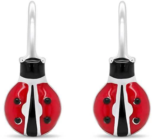 Brilio Silver Happy sidabrinis earrings for good luck Ladybugs EA435W