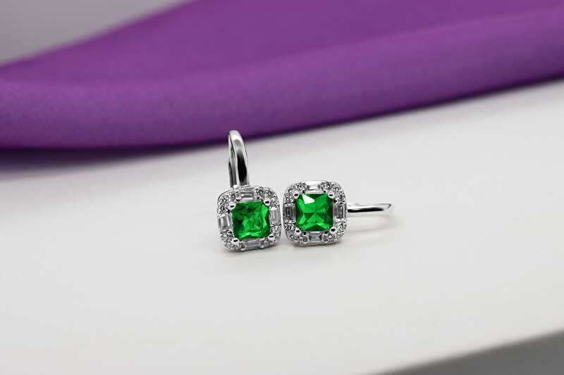 Brilio Silver Brilio Sidabrinis Beautiful sidabrinis earrings with zircons EA399WG