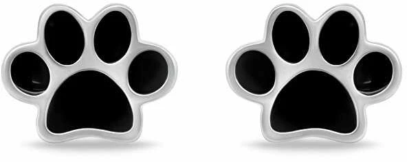 Brilio Silver Derantys sidabriniai auskarai Paws EA1100WBC