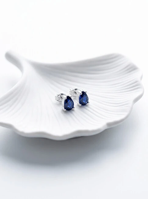 Brilio Silver Brilio Sidabrinis Matching sidabrinis earrings with mėlynas zircons EA860WB