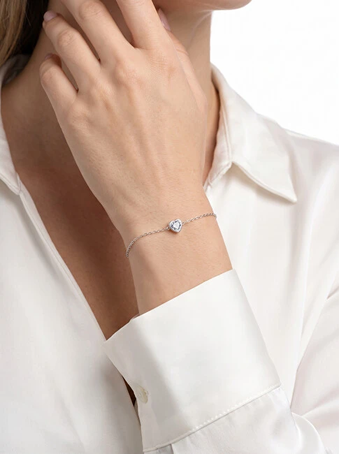 Brilio Silver Brilio Sidabrinis Minimalist sidabrinis apyrankė Heart BRC30W