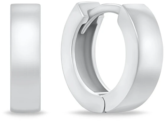 Brilio Silver Minimalistiniai sidabriniai auskarai „Circles“ EA499W