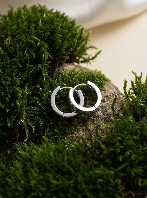 Brilio Silver Brilio Sidabrinis Minimalist sidabrinis round earrings EA204W