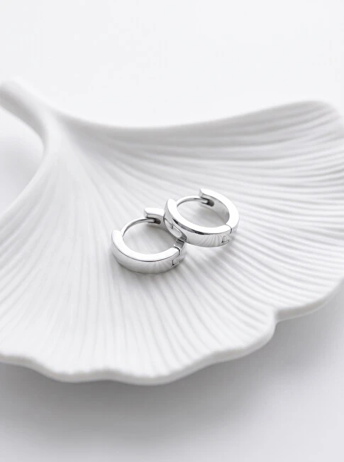Brilio Silver Brilio Sidabrinis Minimalist sidabrinis round earrings EA204W
