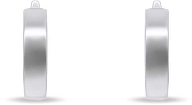 Brilio Silver Brilio Sidabrinis Minimalist sidabrinis round earrings EA204W