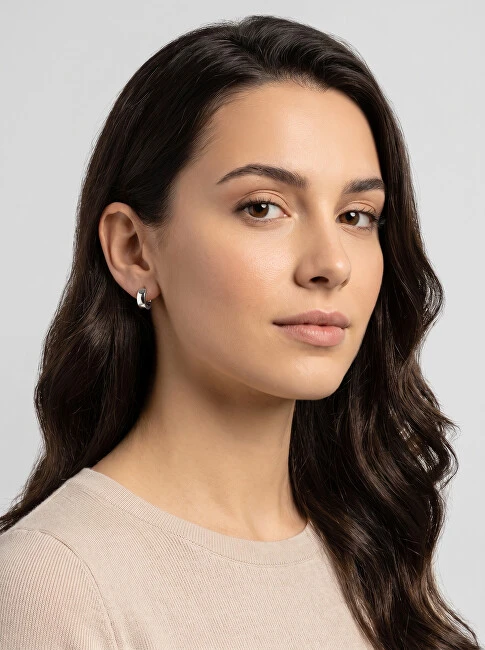 Brilio Silver Brilio Sidabrinis Minimalist sidabrinis round earrings EA204W