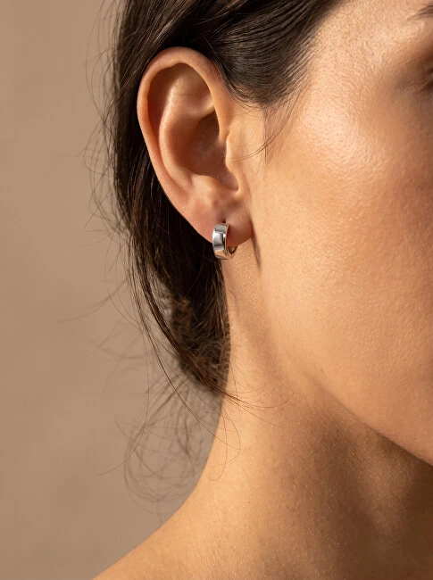 Brilio Silver Brilio Sidabrinis Minimalist sidabrinis round earrings EA204W