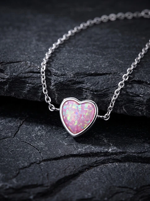 Brilio Silver Minimalistinė sidabrinė apyrankė Heart BRC123WP