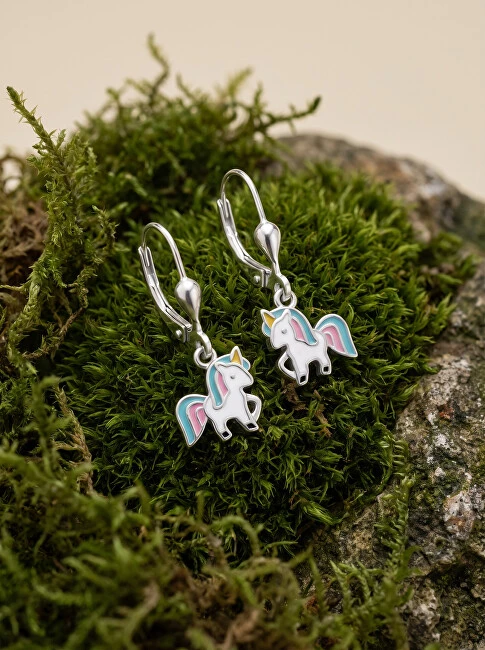 Brilio Silver Brilio Sidabrinis Playful sidabrinis auskarai Unicorn EA919W