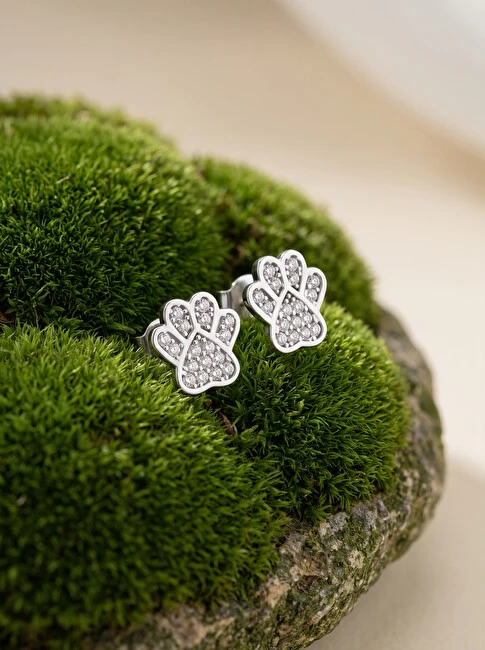 Brilio Silver Brilio Sidabrinis Playful sidabrinis Paws EA507W earrings