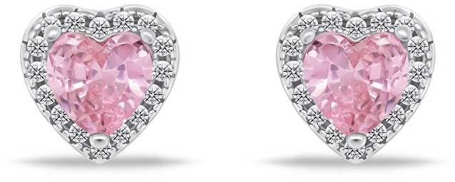 Brilio Silver Brilio Sidabrinis Romantic sidabrinis auskarai su cirkoniais Hearts EA901WP