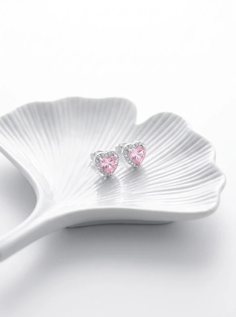 Brilio Silver Brilio Sidabrinis Romantic sidabrinis auskarai su cirkoniais Hearts EA901WP