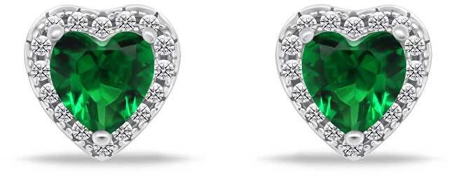 Brilio Silver Brilio Sidabrinis Romantic sidabrinis auskarai su cirkoniais Hearts EA901WG
