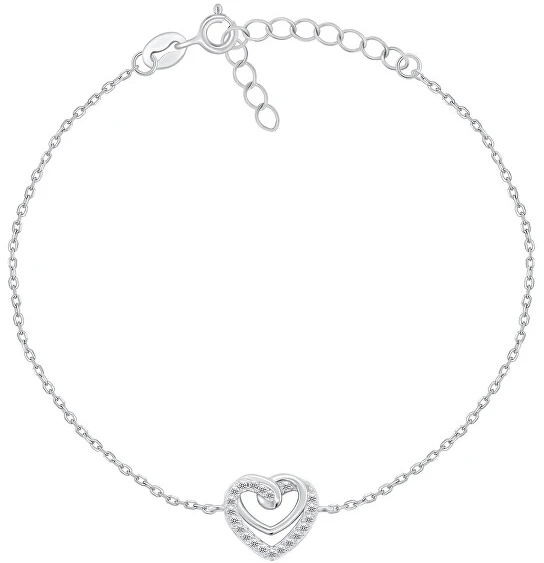 Brilio Silver Brilio Sidabrinis Romantic sidabrinis bracelet with heart BRC62W