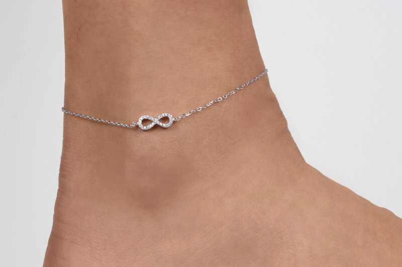 Brilio Silver Sidabrinė kulkšnies atrama Infinity ANK110W