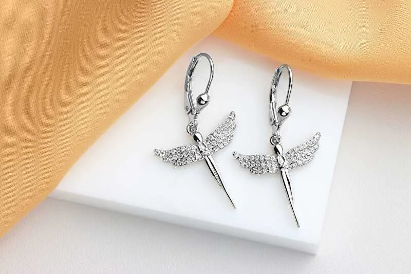 Brilio Silver Sidabriniai kabantys auskarai Angels EA947W