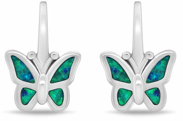 Brilio Silver Sidabrinis girls´ earrings Butterflies EA1239WB
