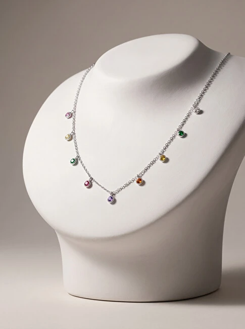 Brilio Silver Brilio Sidabrinis Sidabrinis pakabukas with colored zircons NCL60W