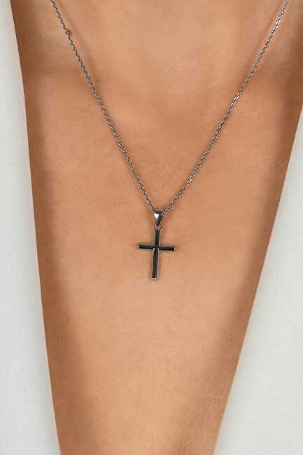 Brilio Silver Sidabrinis cross pendant PT39W