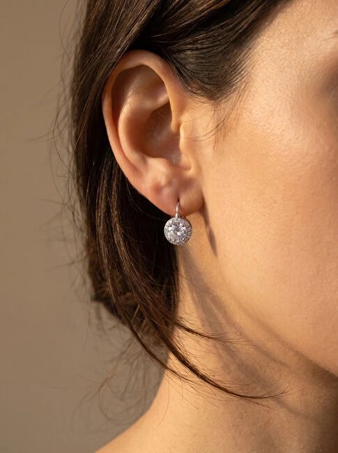 Brilio Silver Brilio Sidabrinis Glittering auksinis-plated earrings with zircons EA913Y
