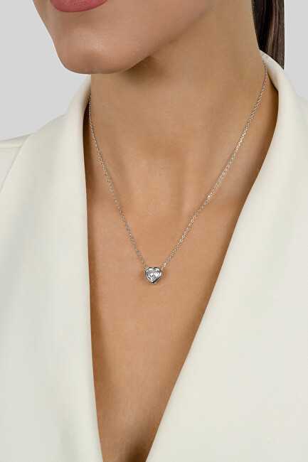 Brilio Silver Brilio Sidabrinis Sparkling sidabrinis pakabukas with a sparkling heart NCL69W