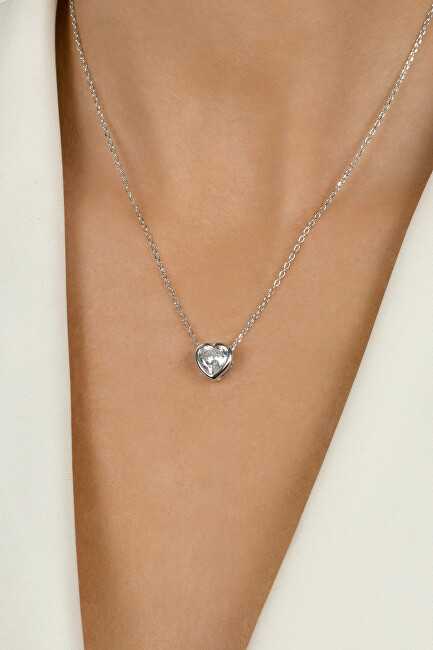 Brilio Silver Brilio Sidabrinis Sparkling sidabrinis pakabukas with a sparkling heart NCL69W
